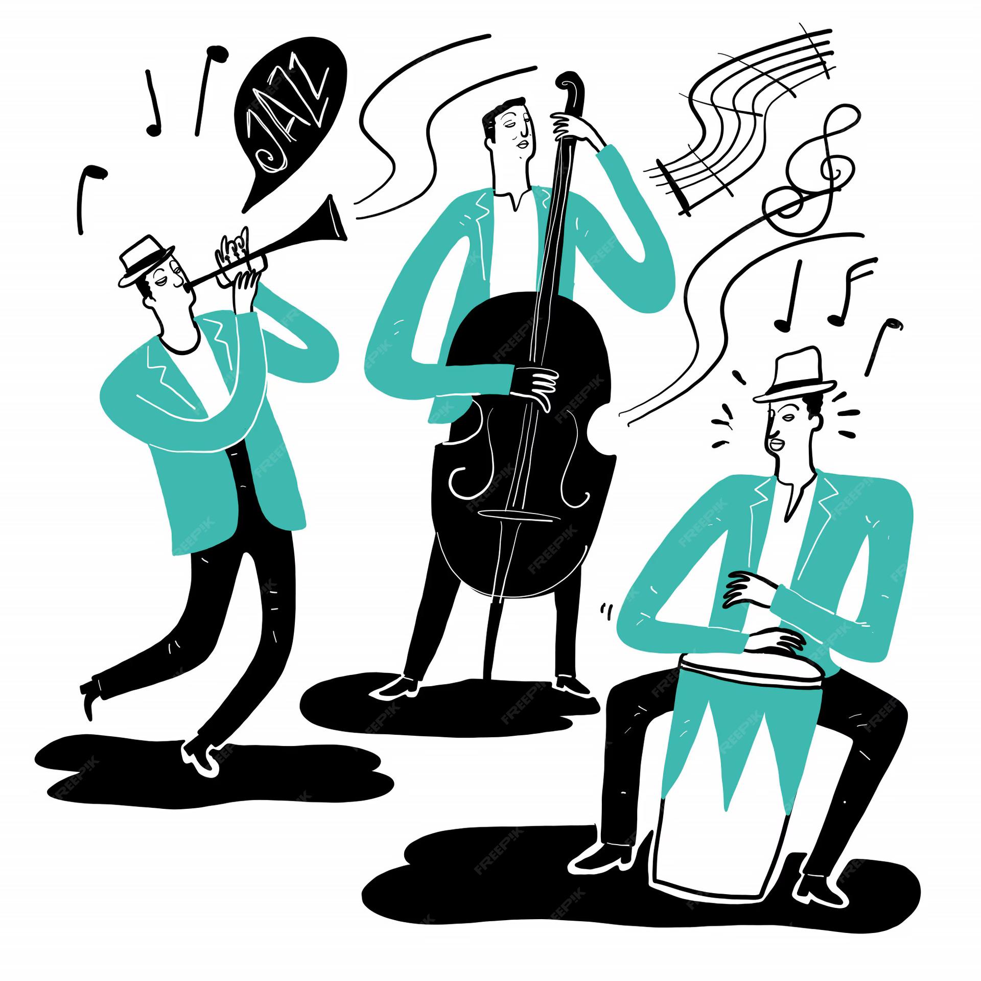 Musicians playing the major scale